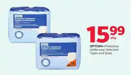 Rexall OPTION+ Protective Underwear offer