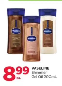 Rexall VASELINE Shimmer Gel Oil offer
