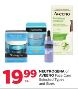 Rexall NEUTROGENA or AVEENO Face Care offer