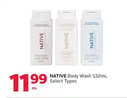 Rexall NATIVE Body Wash offer