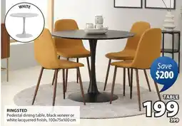 JYSK RINGSTED Pedestal dining table offer