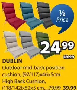 JYSK DUBLIN Outdoor mid-back position cushion offer