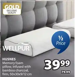 JYSK WELLPUR Memory foam pillow offer