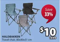 JYSK HALDBAKKEN Travel chair offer