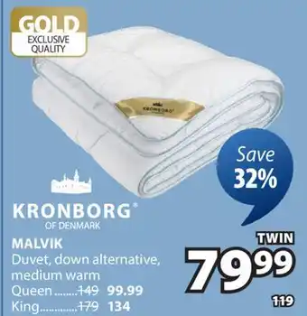 JYSK MALVIK Duvet, down alternative, medium warm offer