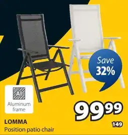 JYSK LOMMA Position patio chair offer