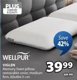 JYSK VIGLEN Memory foam pillow offer