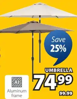 JYSK HALK Standing market umbrella, fungi offer
