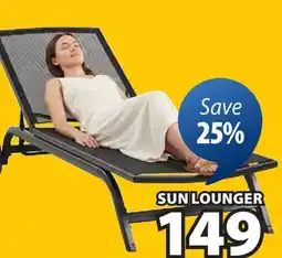JYSK HANSTHOLM Sunlounger, mesh seat/back offer