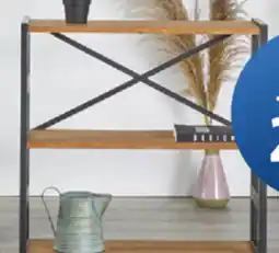 JYSK INTRUP Bookcase, solid pine frame with oak veneer shelves, black/oak offer
