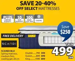 JYSK SCANDI BLU Spring mattress offer