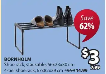JYSK BORNHOLM Shoe rack offer