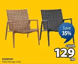 JYSK EDDERUP Patio lounge chair offer