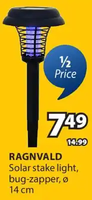 JYSK RAGNVALD Solar stake light, bug-zapper offer