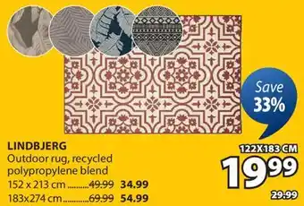 JYSK LINDBJERG Outdoor rug offer