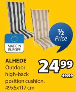 JYSK ALHEDE Outdoor high-back position cushion offer