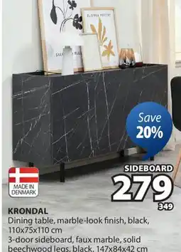 JYSK KRONDAL 3-door sideboard offer