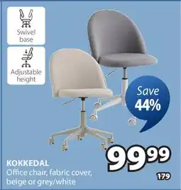 JYSK KOKKEDAL Office chair, fabric cover offer