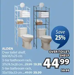 JYSK ALDEN Over toilet shelf offer