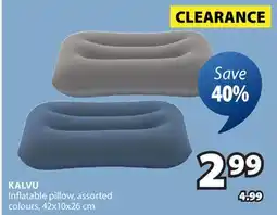 JYSK KALVU Inflatable pillow offer