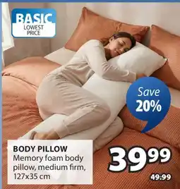 JYSK BODY PILLOW offer
