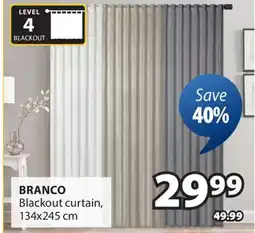 JYSK BRANCO Blackout curtain offer
