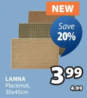 JYSK LANNA Placemat offer