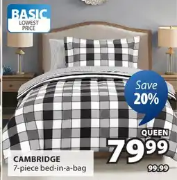 JYSK CAMBRIDGE 7-piece bed-in-a-bag offer