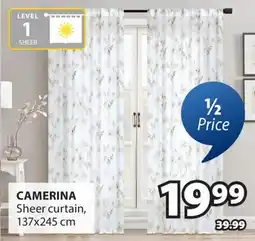 JYSK CAMERINA Sheer curtain offer