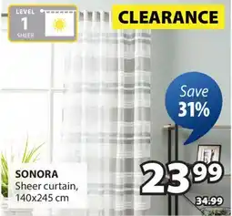 JYSK SONORA Sheer curtain offer