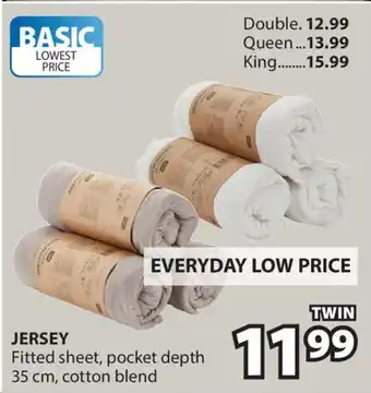 JYSK JERSEY Fitted sheet offer
