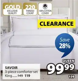 JYSK SAVOIR 3-piece comforter set offer