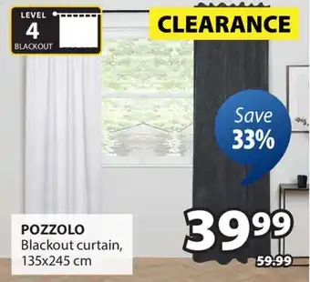 JYSK POZZOLO Blackout curtain offer