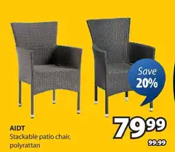 JYSK AIDT Stackable patio chair offer