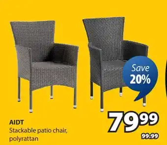 JYSK AIDT Stackable patio chair offer