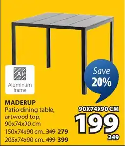 JYSK MADERUP Patio dining table offer