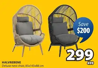 JYSK HALVREBENE Deluxe nest chair offer