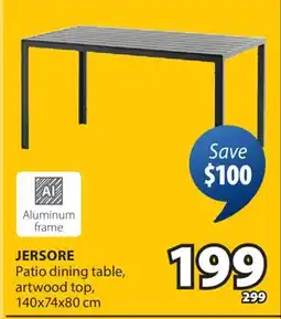 JYSK JERSORE Patio dining table offer