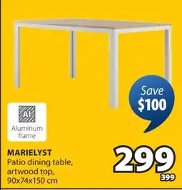 JYSK MARIELYST Patio dining table offer