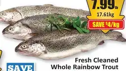 Starsky Fresh Cleaned Whole Rainbow Trout offer