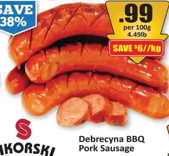 Starsky Debrecyna BBQ Pork Sausage offer