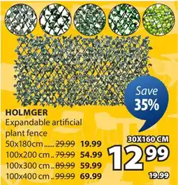 JYSK HOLMGER Expandable artificial plant fence offer