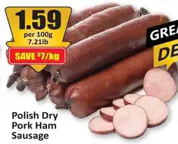 Starsky Polish Dry Pork Ham Sausage offer