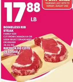 Independent City Market BONELESS RIB RIB STEAK offer