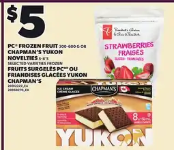 Independent City Market PC FROZEN FRUIT 300-600 G OR CHAPMAN'S YUKON NOVELTIES 5-8'S offer