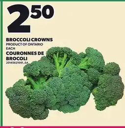Independent City Market BROCCOLI CROWNS, EACH offer