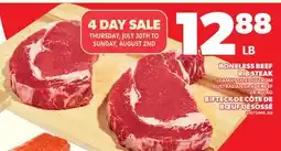 Independent City Market BONELESS BEEF RIB STEAK offer