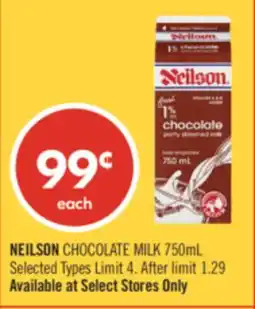 Shoppers Drug Mart NEILSON CHOCOLATE MILK offer