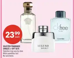 Shoppers Drug Mart SELECTED FRAGRANCE SINGLES or GIFT SETS offer