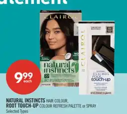 Shoppers Drug Mart NATURAL INSTINCTS HAIR COLOUR, ROOT TOUCH-UP COLOUR REFRESH PALETTE or SPRAY offer